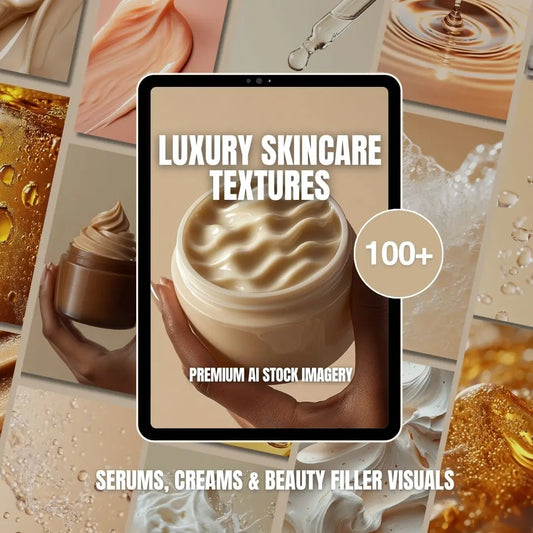 100+ Luxury Skincare Textures – AI Stock Images with PLR & MRR Rights Boundless PLR