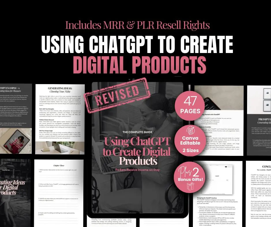 ChatGPT-5 Guide: Canva Editable eBook with PLR & MRR Rights Boundless PLR