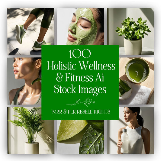 100 Holistic Wellness & Fitness Stock Images – MRR & PLR Resell Rights Boundless PLR